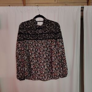 Ava James Floral Women's Top Size Large